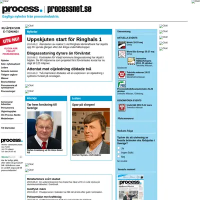 www.processnet.se startsida 2010