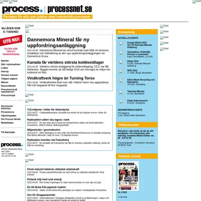 www.processnet.se startsida 2011