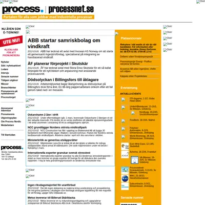 www.processnet.se startsida 2012