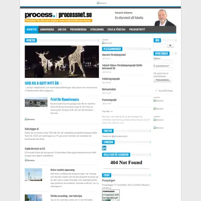 www.processnet.se startsida 2016