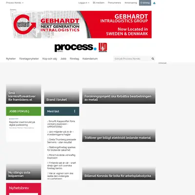 www.processnet.se startsida 2020