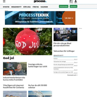 www.processnet.se startsida 2021