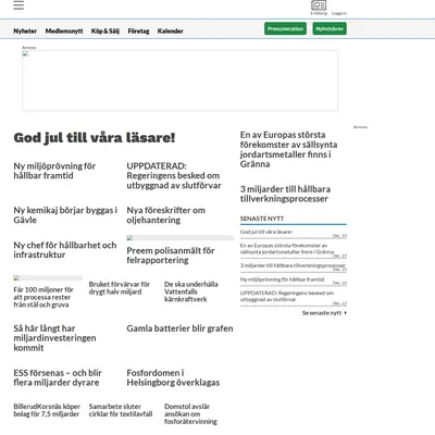 www.processnet.se startsida 2022