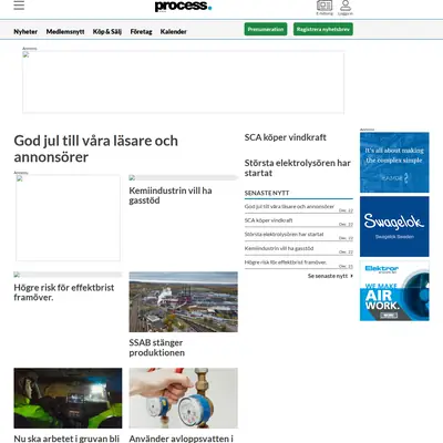 www.processnet.se startsida 2023