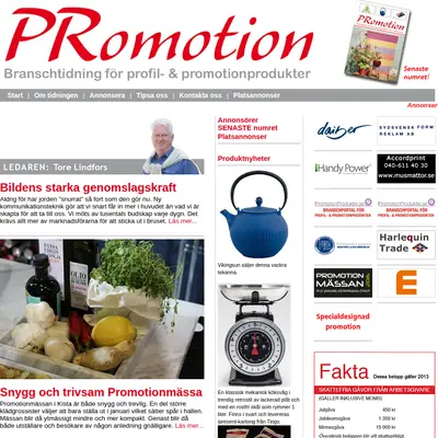 www.promotionmedia.se startsida 2016