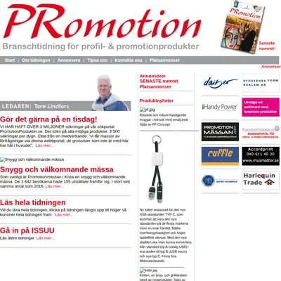 www.promotionmedia.se startsida 2017