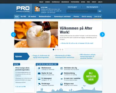 propensionaren.se startsida 2016