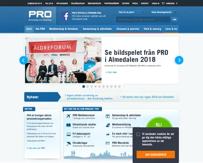 propensionaren.se startsida 2018