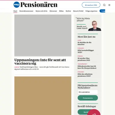 propensionaren.se startsida 2025