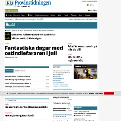 www.provinstidningen.se startsida 2016