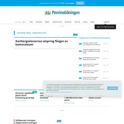 www.provinstidningen.se startsida 2021