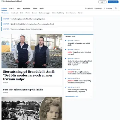 www.provinstidningen.se startsida 2026