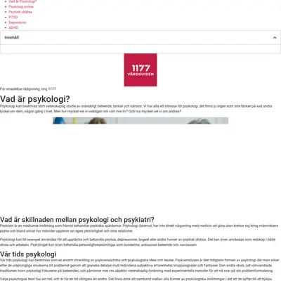 Psykologi startsida 2022