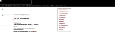 Psykologtidningen startsida 2004