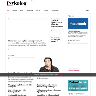 Psykologtidningen startsida 2020
