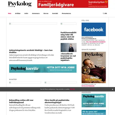 Psykologtidningen startsida 2021