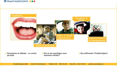 PTJ Magasin startsida 2002