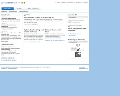 PTJ Magasin startsida 2008