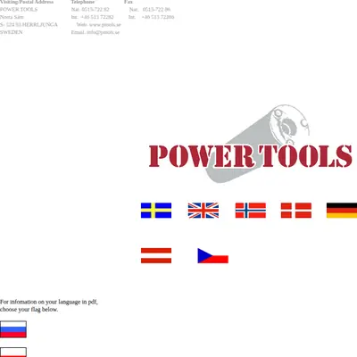 www.ptools.se startsida 2011