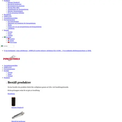 www.ptools.se startsida 2016