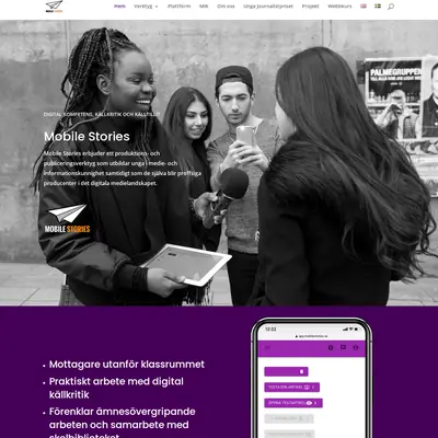mobilestories.com startsida 2021