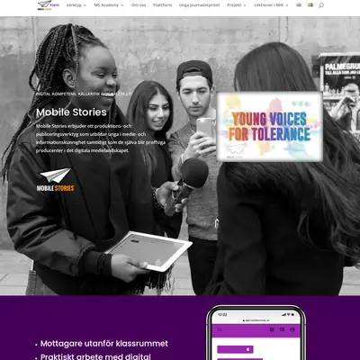 mobilestories.com startsida 2022