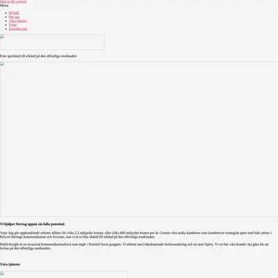 Publicinsight, publicinsight.se startsida 2020