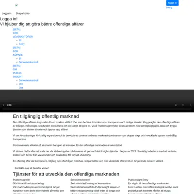 Publicinsight, publicinsight.se startsida 2021