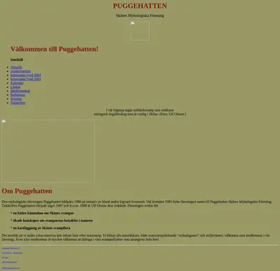 Puggehatten startsida 2004