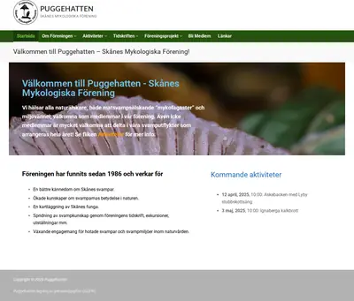 Puggehatten startsida 2025
