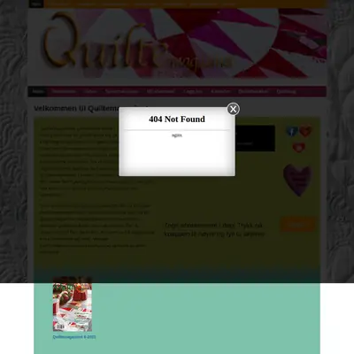 Quiltmagasinet startsida 2015