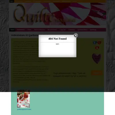 Quiltmagasinet startsida 2016