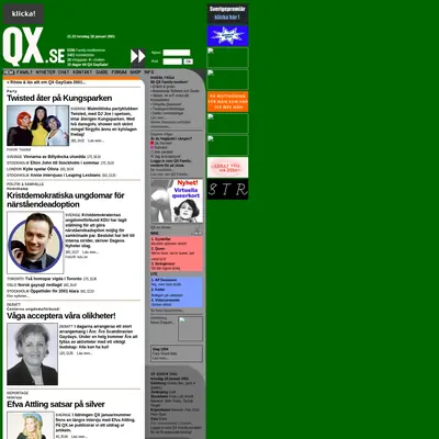 http://www.qx.se startsida 2001