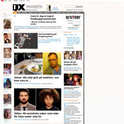 http://www.qx.se startsida 2016