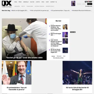 http://www.qx.se startsida 2021