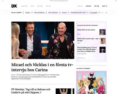 http://www.qx.se startsida 2023