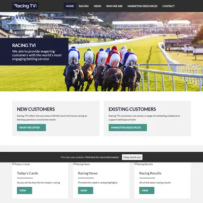Racing TVi startsida 2019