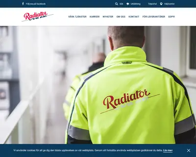 www.radiatorvvs.se startsida 2020