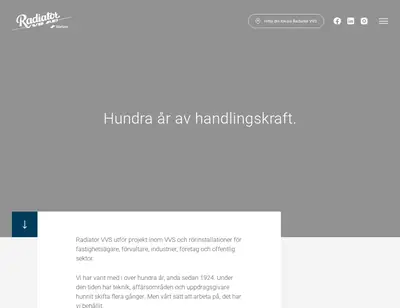 www.radiatorvvs.se startsida 2026