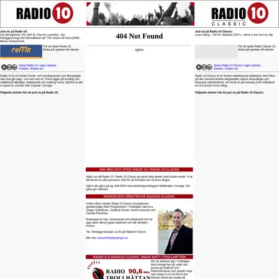 Radio 10 startsida 2013