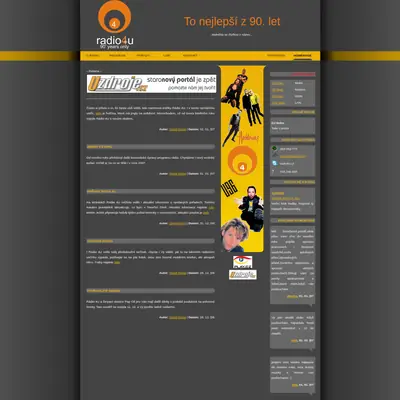 Radio4U startsida 2007