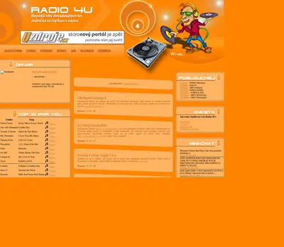 Radio4U startsida 2009