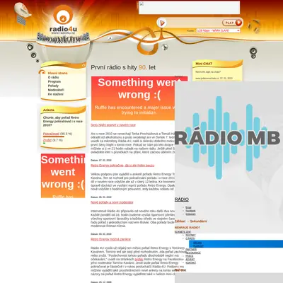 Radio4U startsida 2010