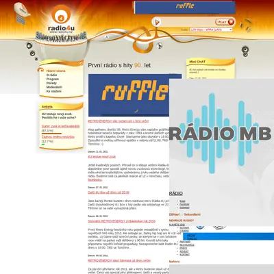 Radio4U startsida 2011