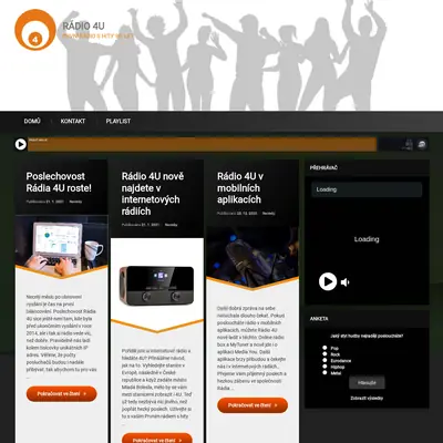 Radio4U startsida 2022