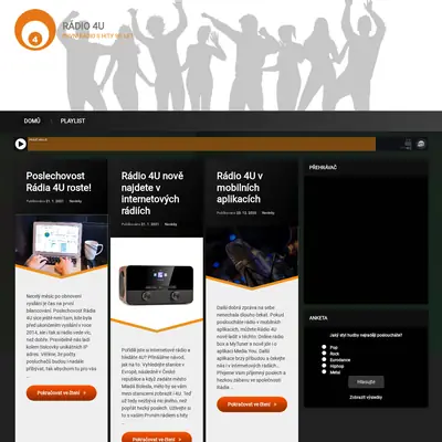Radio4U startsida 2023