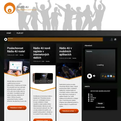 Radio4U startsida 2026