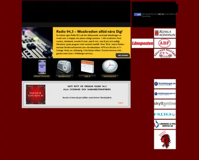 Radio 94,3 startsida 2014