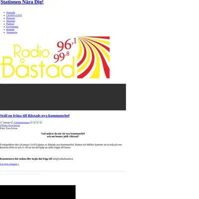 Radio Båstad startsida 2014
