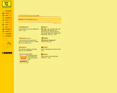 Radio Berg startsida 2003
